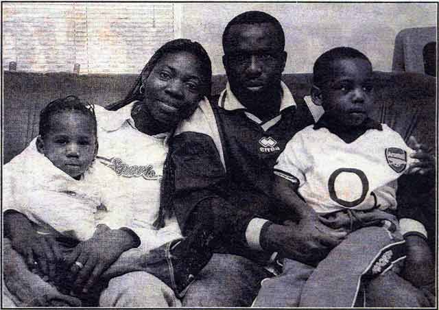Kamoru and Rachel Matonmi with their children, Kavini and Kaburug.